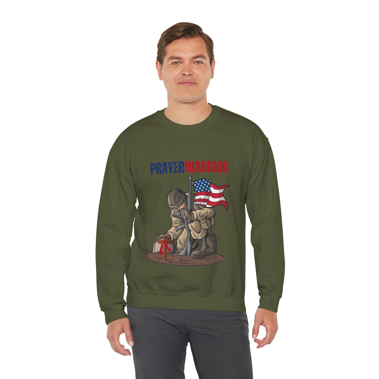 Prayer Warrior Soldier Men's Sweatshirt