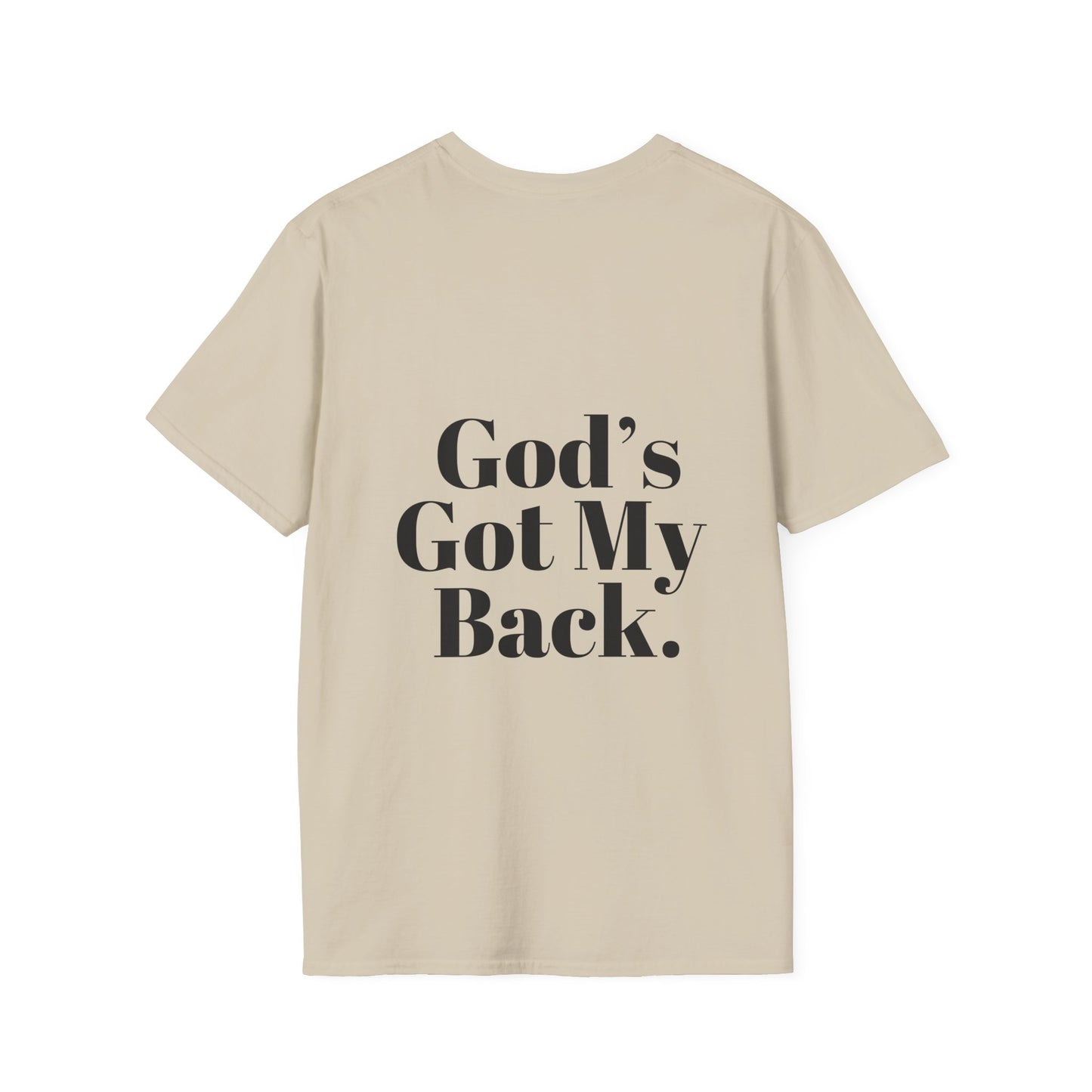 God's Got My Back Women's Relaxed/Plus Tshirt (Black Back Logo) - Sweet Baby Jeez Teez