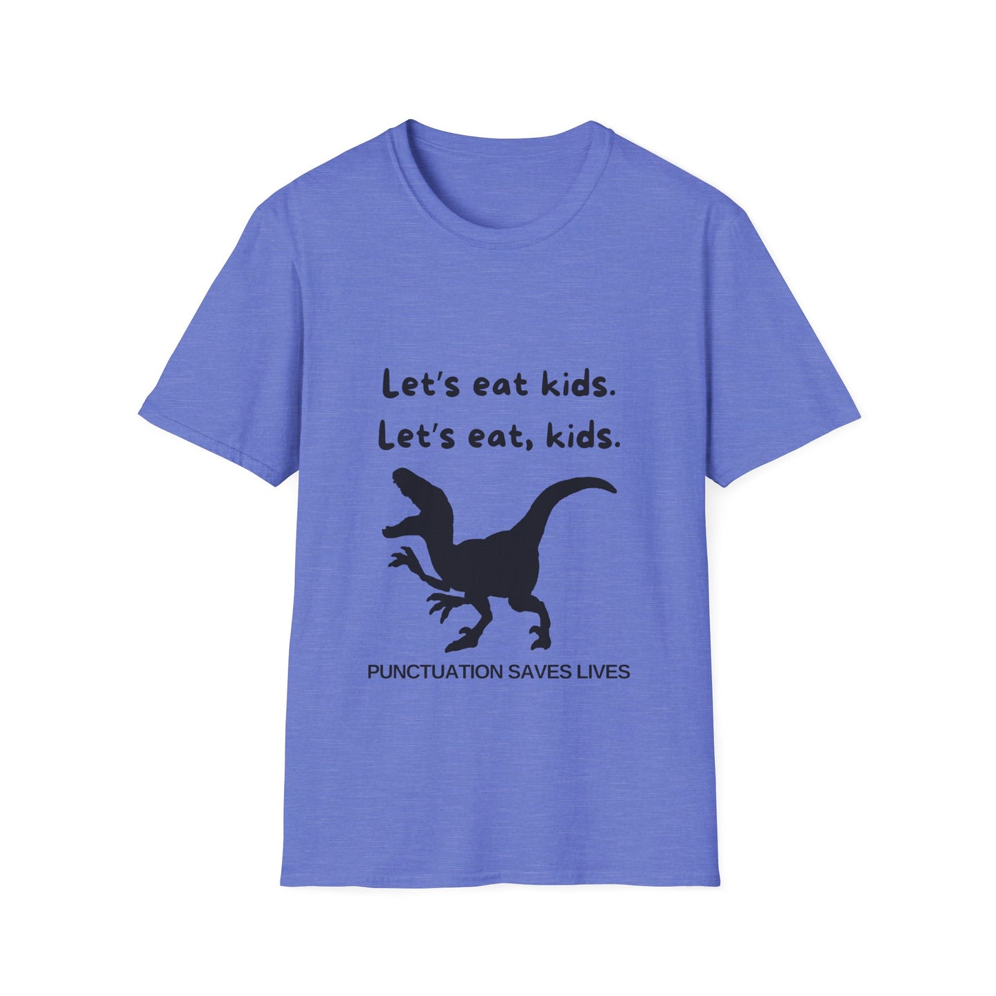 Lets Eat Kids Mens Tshirt (Black Logo)