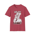 Howdy Dammit Men's Tshirt (Aggie - Old  Sarge Logo)