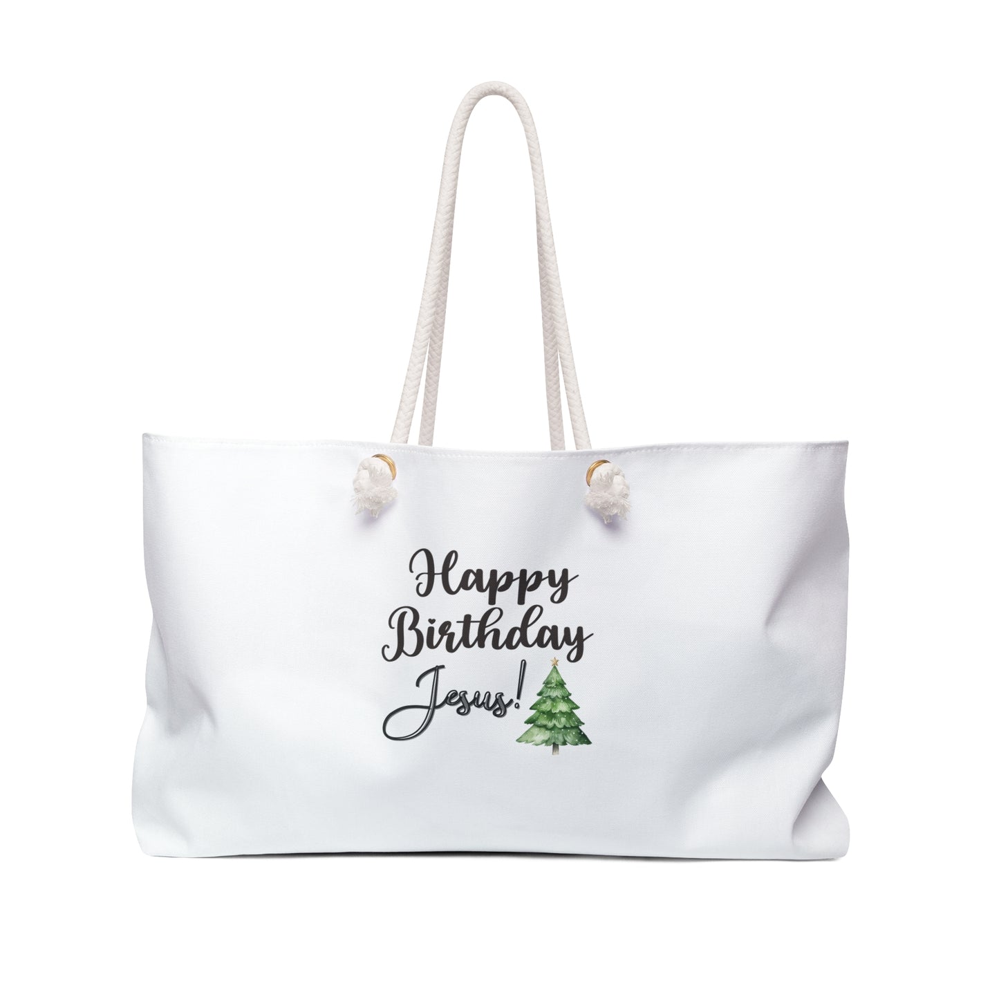 Happy Birthday Jesus Weekender Bag (Tree Logo)