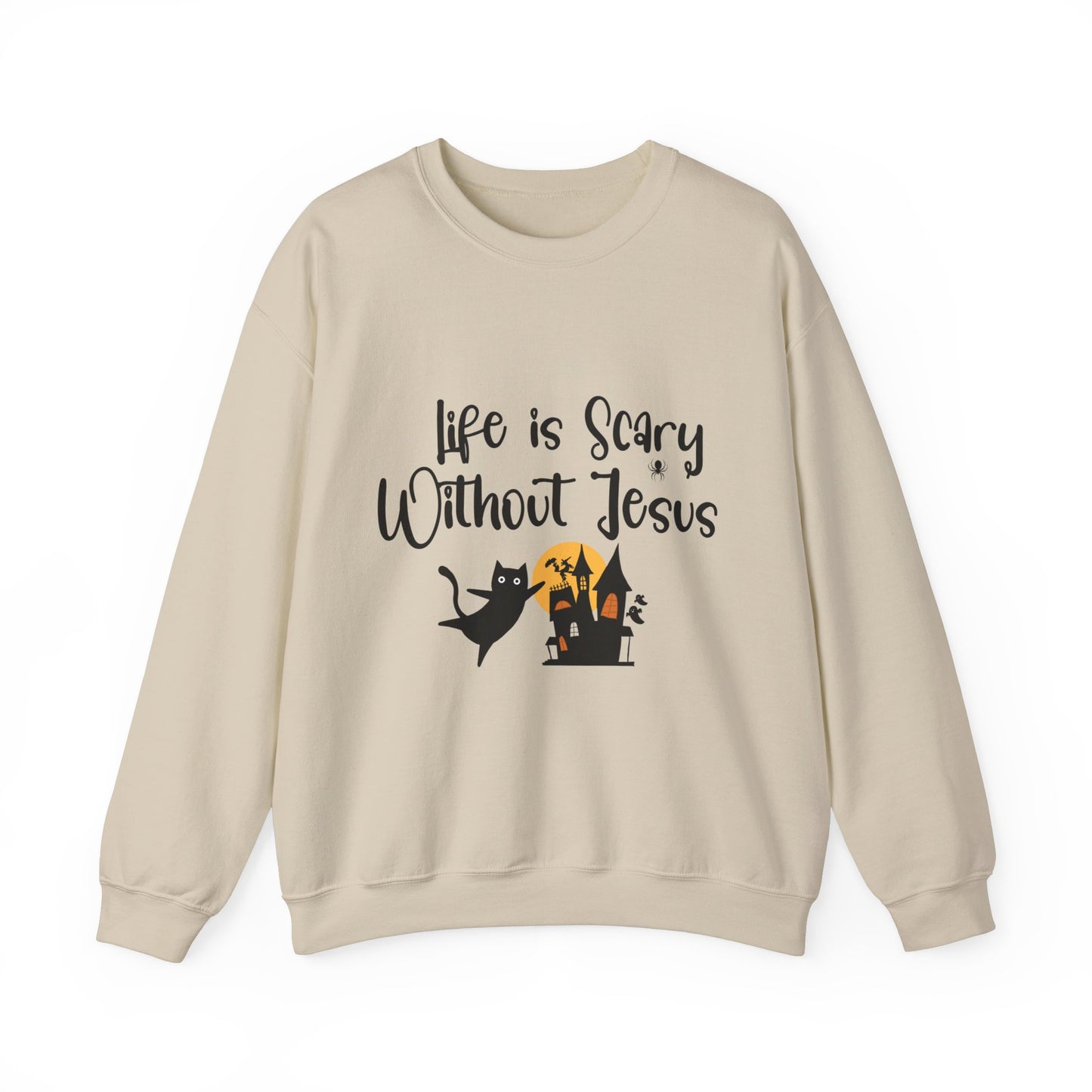 Life is Scary Women's Relaxed Sweatshirt - Sweet Baby Jeez Teez