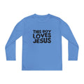 This Boy Loves Jesus Youth Long Sleeve Tshirt