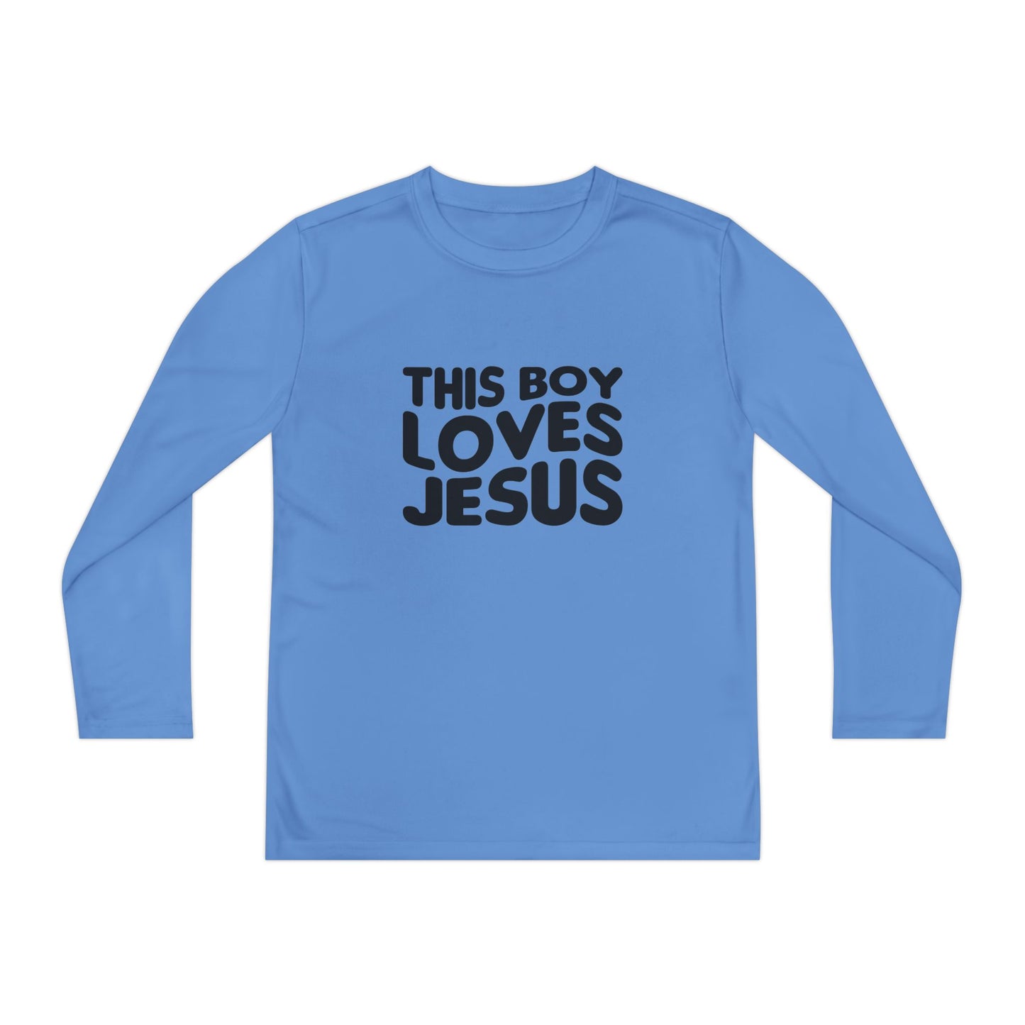 This Boy Loves Jesus Youth Long Sleeve Tshirt