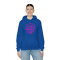 Mountains Women's Relaxed Hoodie (Hot Pink Logo) - Sweet Baby Jeez Teez