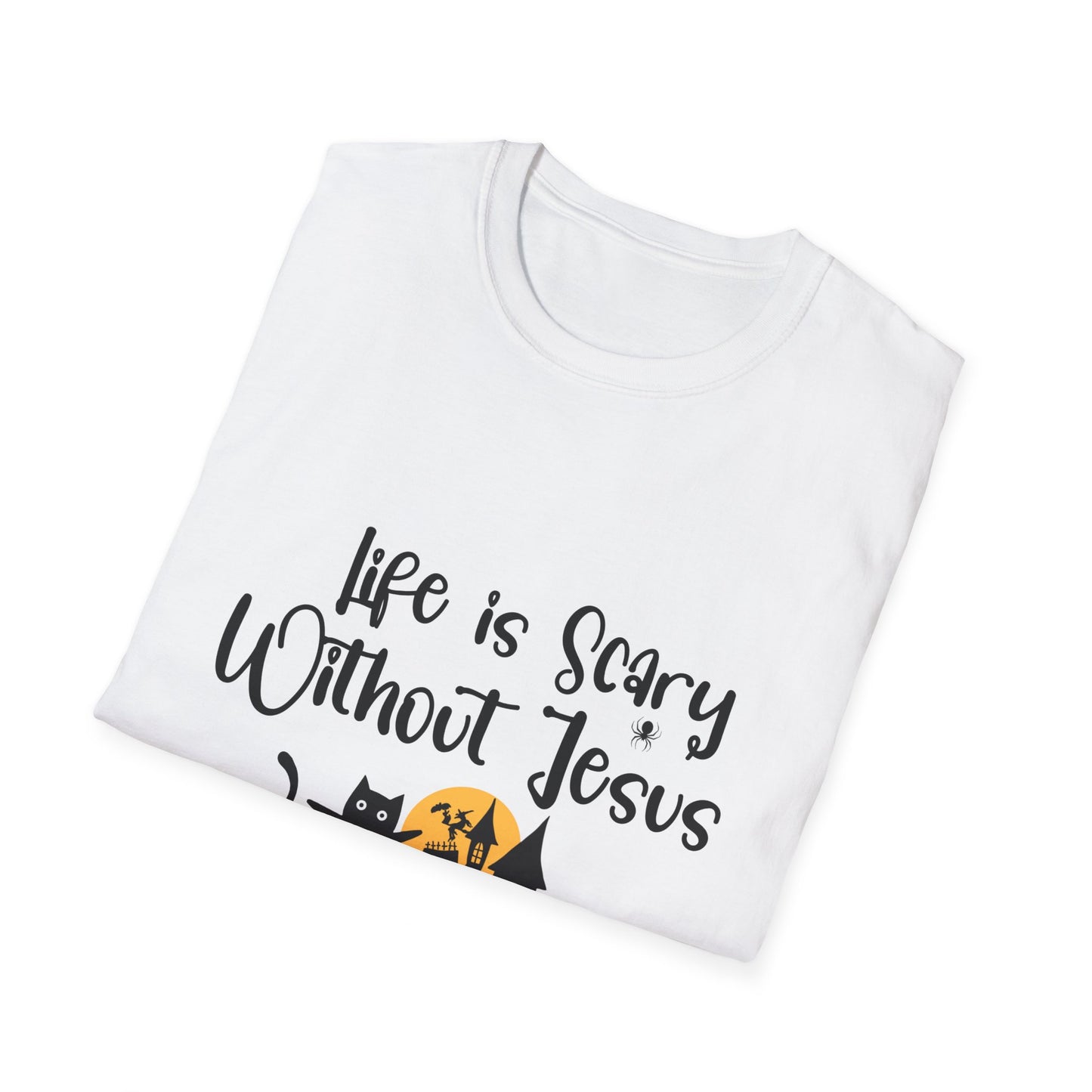 Life is Scary Men's Tshirt - Sweet Baby Jeez Teez