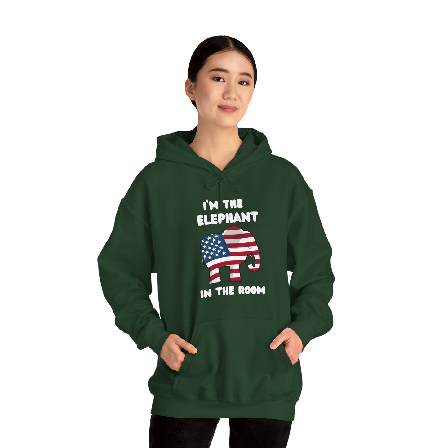 Elephant in the Room Women's Hoodie S-5XL (White Logo)