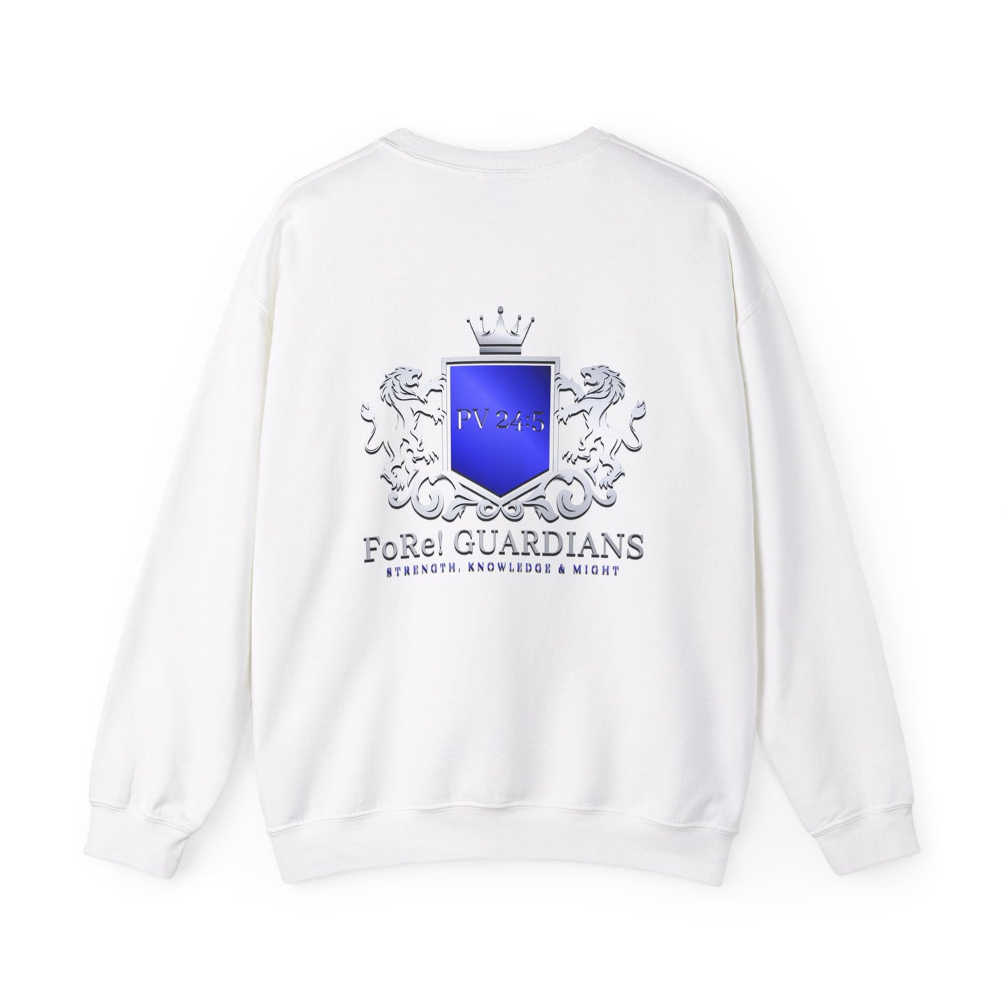 FoRel GUARDIANS Unisex Crewneck Sweatshirt - Strength, Knowledge & Might (Back Logo)