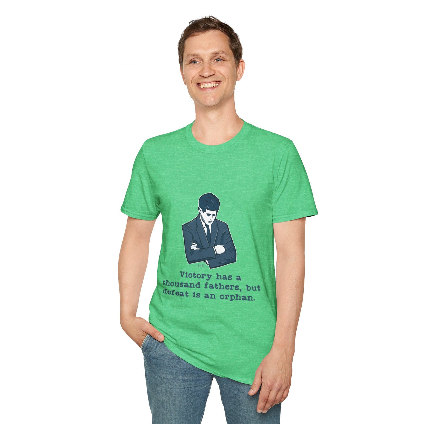 JFK Thousand Fathers Men's Tshirt (IW Blues Logo) - Sweet Baby Jeez Teez