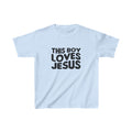 This Boy Loves Jesus Kid's Tshirt