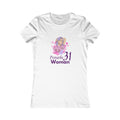 Proverbs 31 Portrait Women's Fitted Tshirt (Spring Colors Logo)