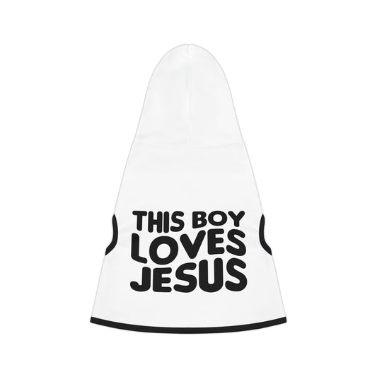 This Boy Loves Jesus Pet Hoodie