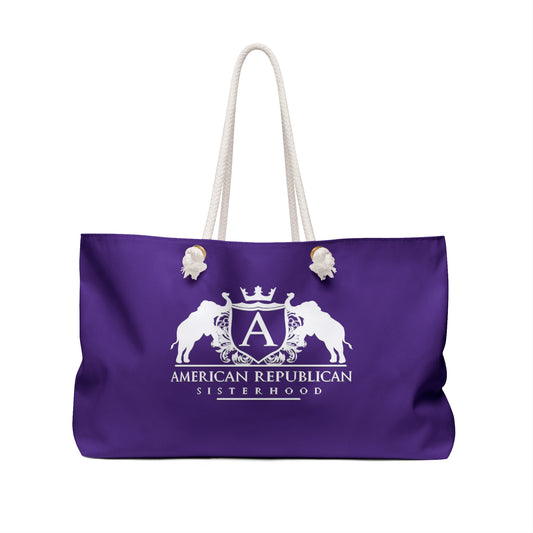 Copy of ARS/ FoRe! - Esther 4:14 Inspirational Weekender Bag (Purple)