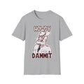 Howdy Dammit Men's Tshirt (Aggie - Old  Sarge Logo)