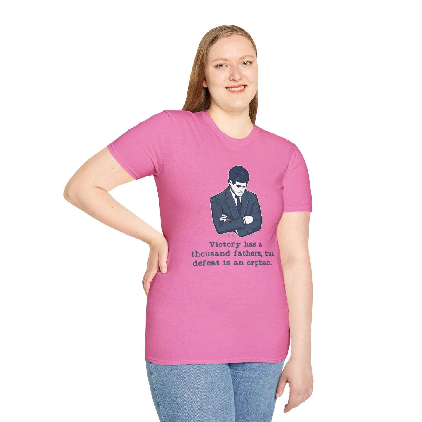 JFK Thousand Fathers Women's Relaxed/Plus Tshirt (IW Blues Logo) - Sweet Baby Jeez Teez