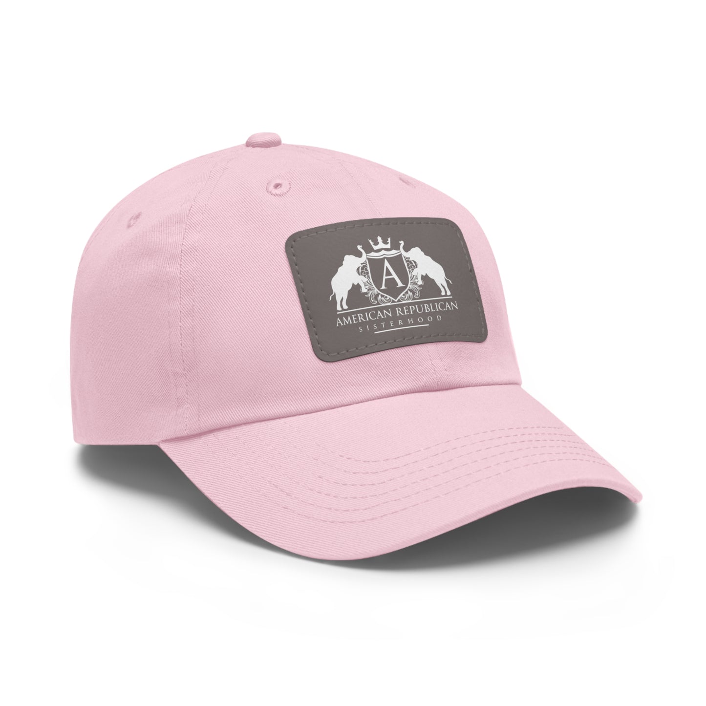 Women's Dad Hat with Leather Patch (ARS - White Logo) - Sweet Baby Jeez Teez