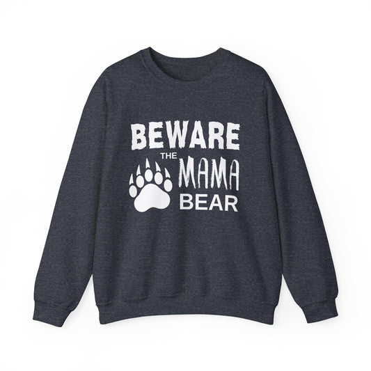 Mama Bear Women's Relaxed Sweatshirt (White Logo)