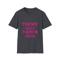 Trump/Vance Women's Relaxed/Plus Tshirt (Hot Pink Logo) - Sweet Baby Jeez Teez