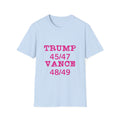 Trump/Vance Women's Relaxed/Plus Tshirt (Hot Pink Logo) - Sweet Baby Jeez Teez