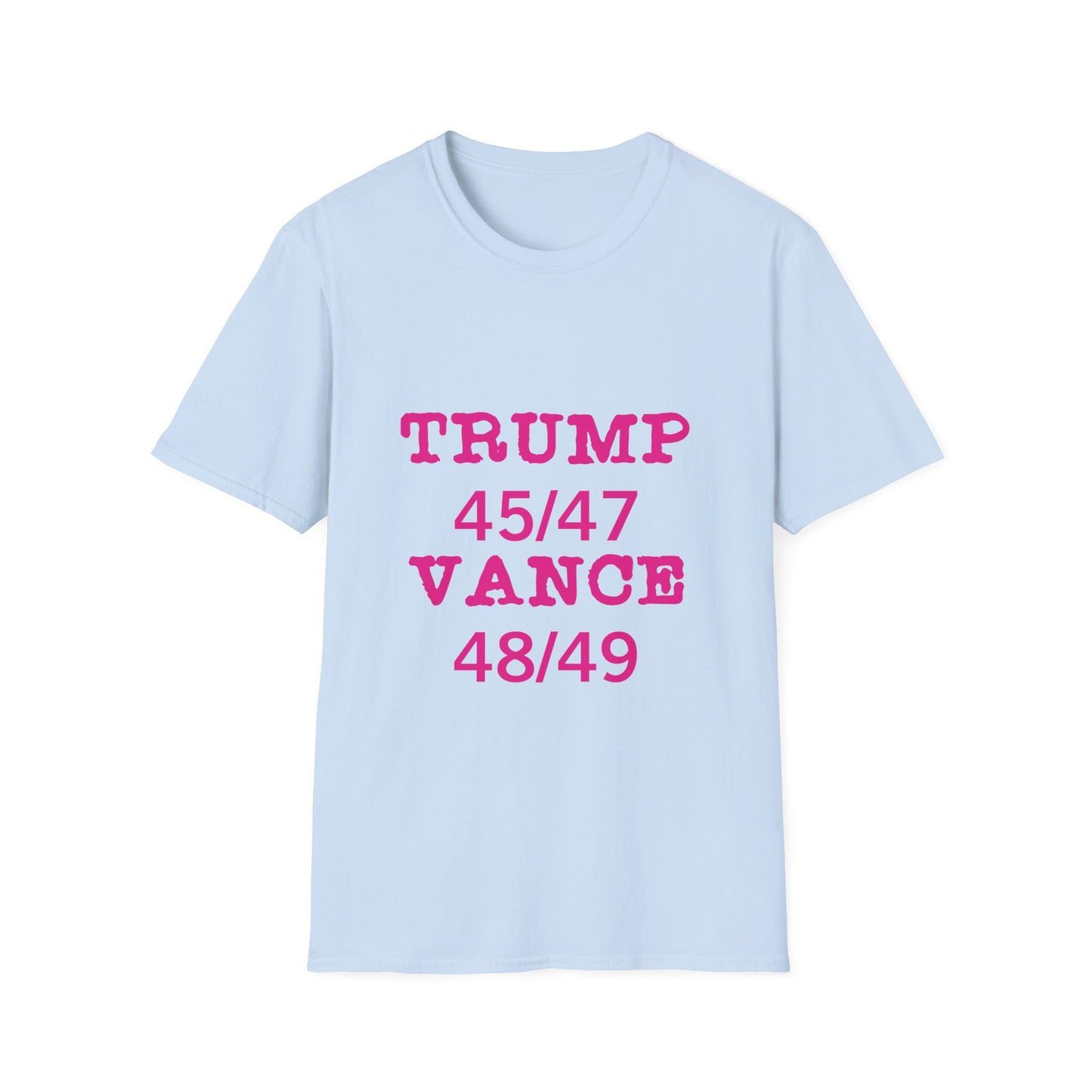 Trump/Vance Women's Relaxed/Plus Tshirt (Hot Pink Logo) - Sweet Baby Jeez Teez