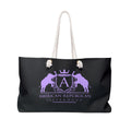 ARS Logo Black Weekender Bag (T Lilac Logo)