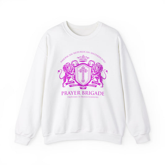 ARS Prayer Brigade Unisex Sweatshirt (Dark Gray with Hot Pink Logo)