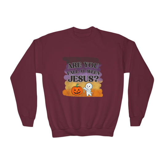 Fall-O-Ween Kids Unisex Sweatshirt - Sweet Baby Jeez Teez