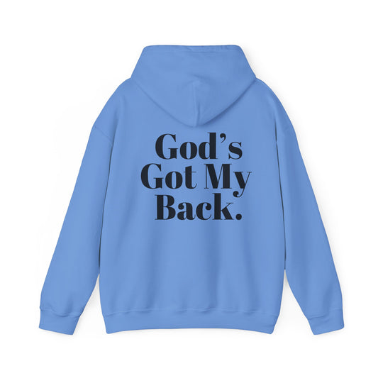 God's Got My Back Men's Hoodie (Black Logo)