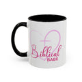 Biblical Babe Coffee Mug w/ Accent Color - Sweet Baby Jeez Teez