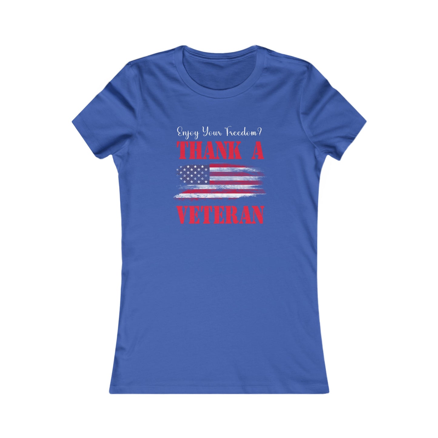 Enjoy Your Freedom Women's Fitted Tshirt (MM Color Logo) - Sweet Baby Jeez Teez