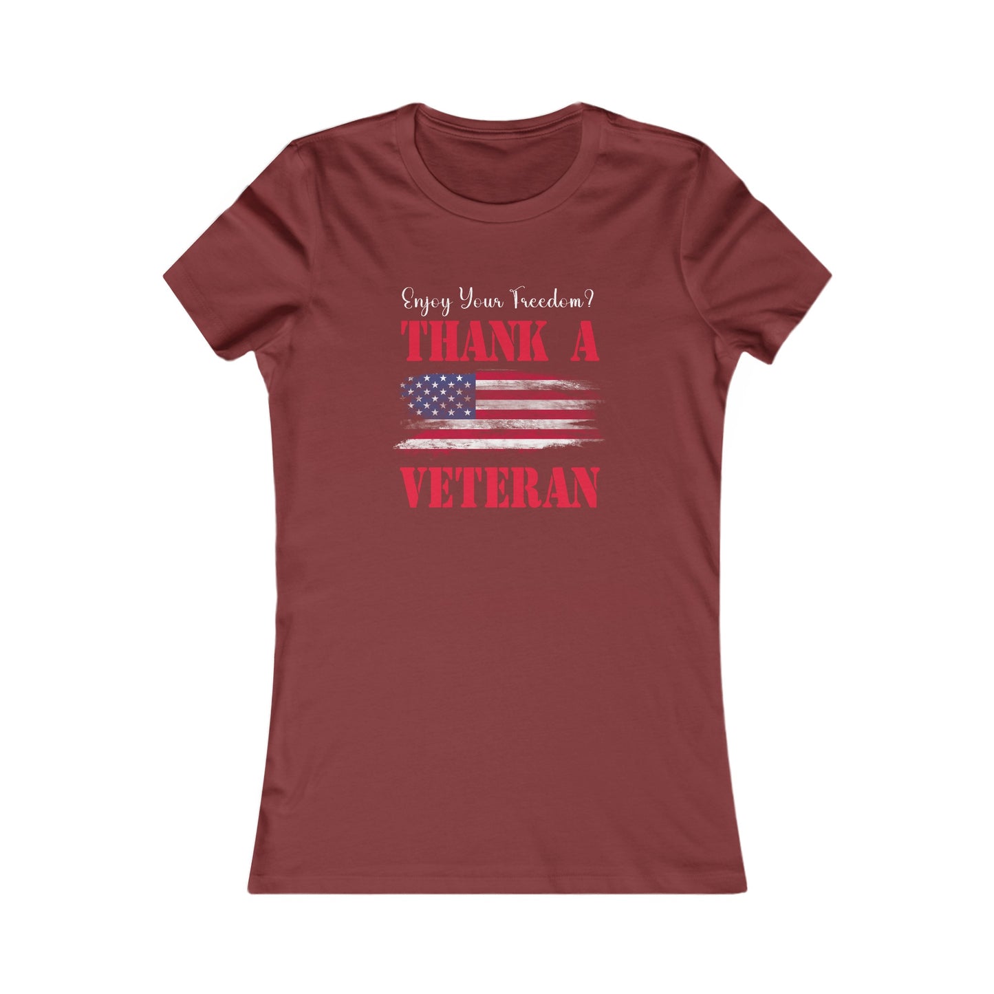 Enjoy Your Freedom Women's Fitted Tshirt (MM Color Logo) - Sweet Baby Jeez Teez