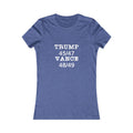 Trump/Vance Women's Fitted Tshirt (White Logo) - Sweet Baby Jeez Teez