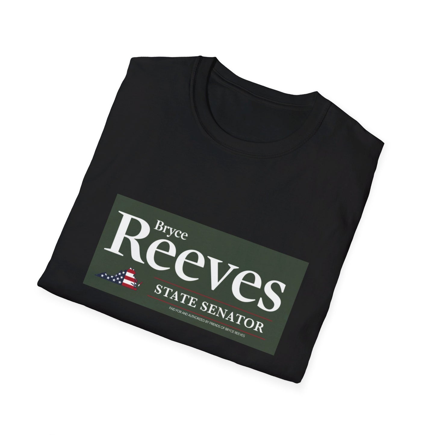 Senator Bryce Reeves Men's Tshirt (Army Green Logo) - Sweet Baby Jeez Teez