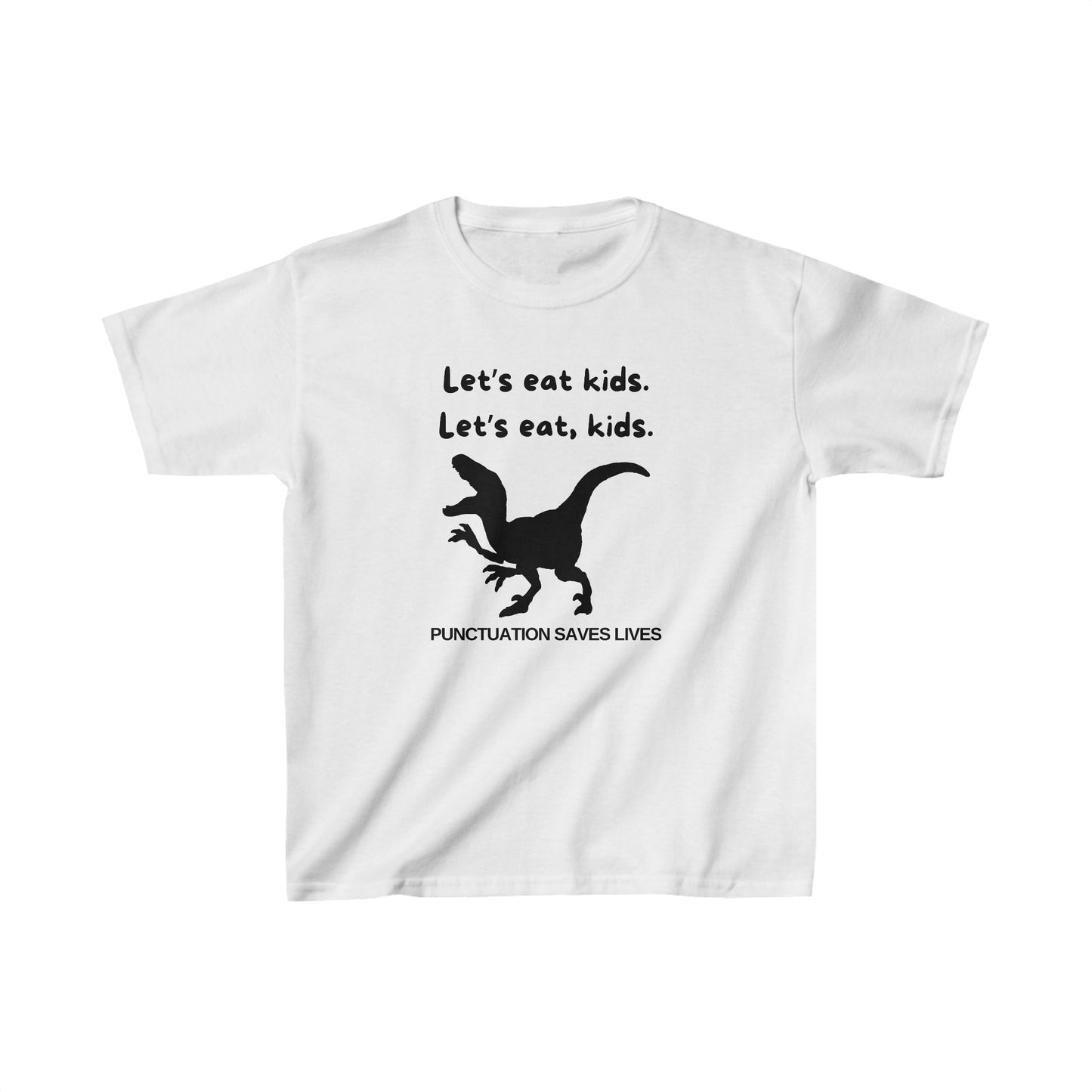 Lets Eat Kids Boys Tshirt (Black Logo)