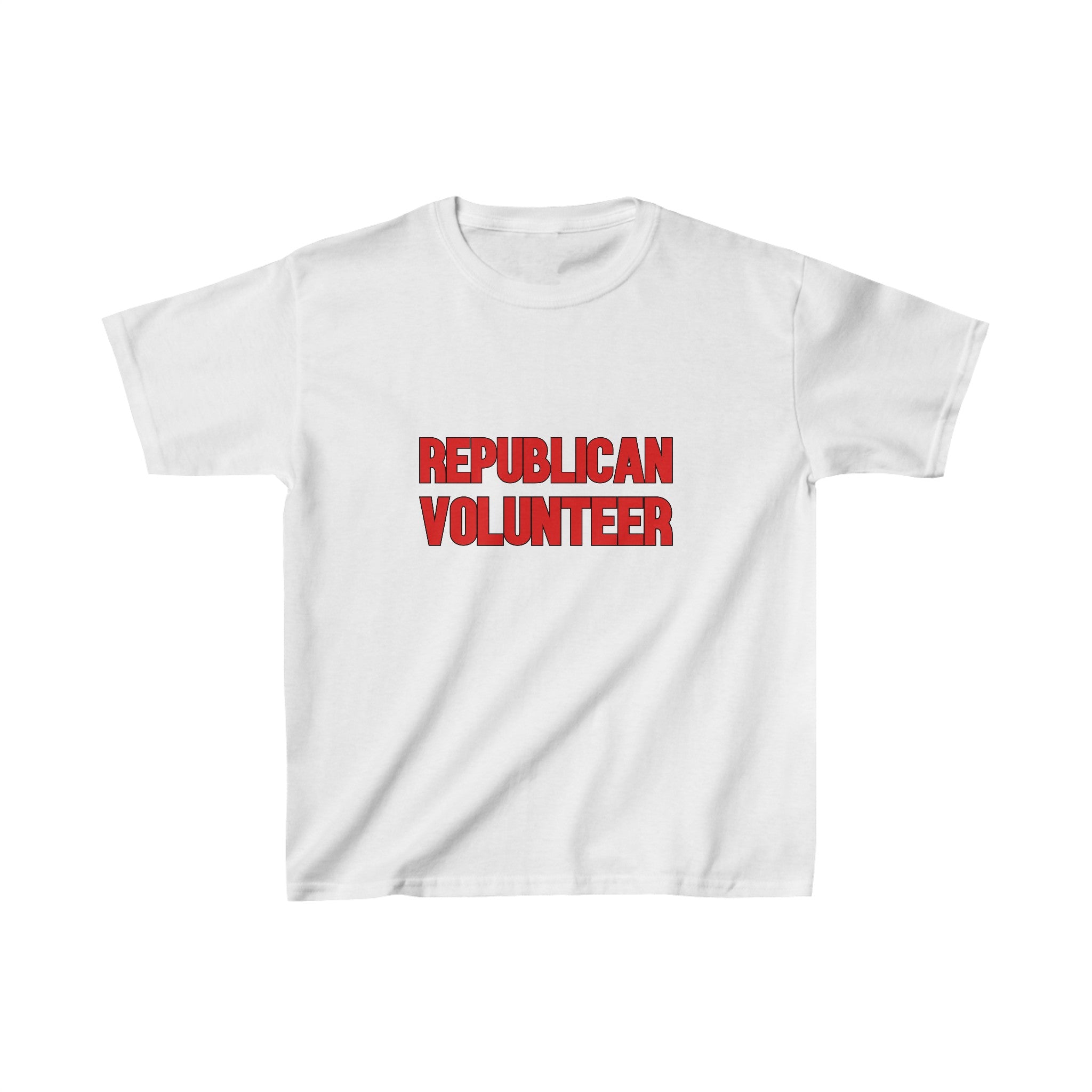 Republican Volunteer Kids Unisex Tshirt (Red Logo) – Sweet Baby Jeez Teez