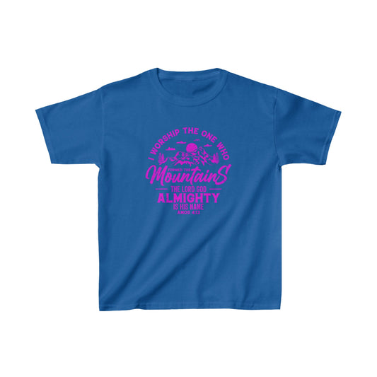 Mountains Girl's Tshirt (Hot Pink Logo) - Sweet Baby Jeez Teez