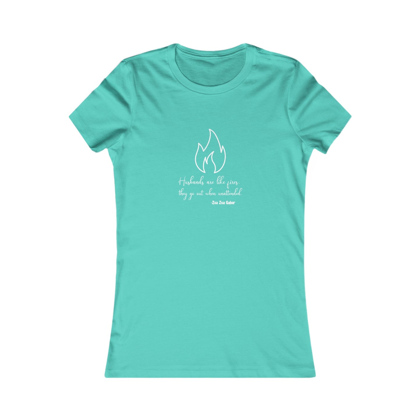 Fires Women's Fitted Tshirt (IM - White Logo) - Sweet Baby Jeez Teez