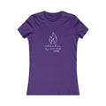 Fires Women's Fitted Tshirt (IM - White Logo) - Sweet Baby Jeez Teez