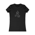 Fires Women's Fitted Tshirt (IM - White Logo) - Sweet Baby Jeez Teez