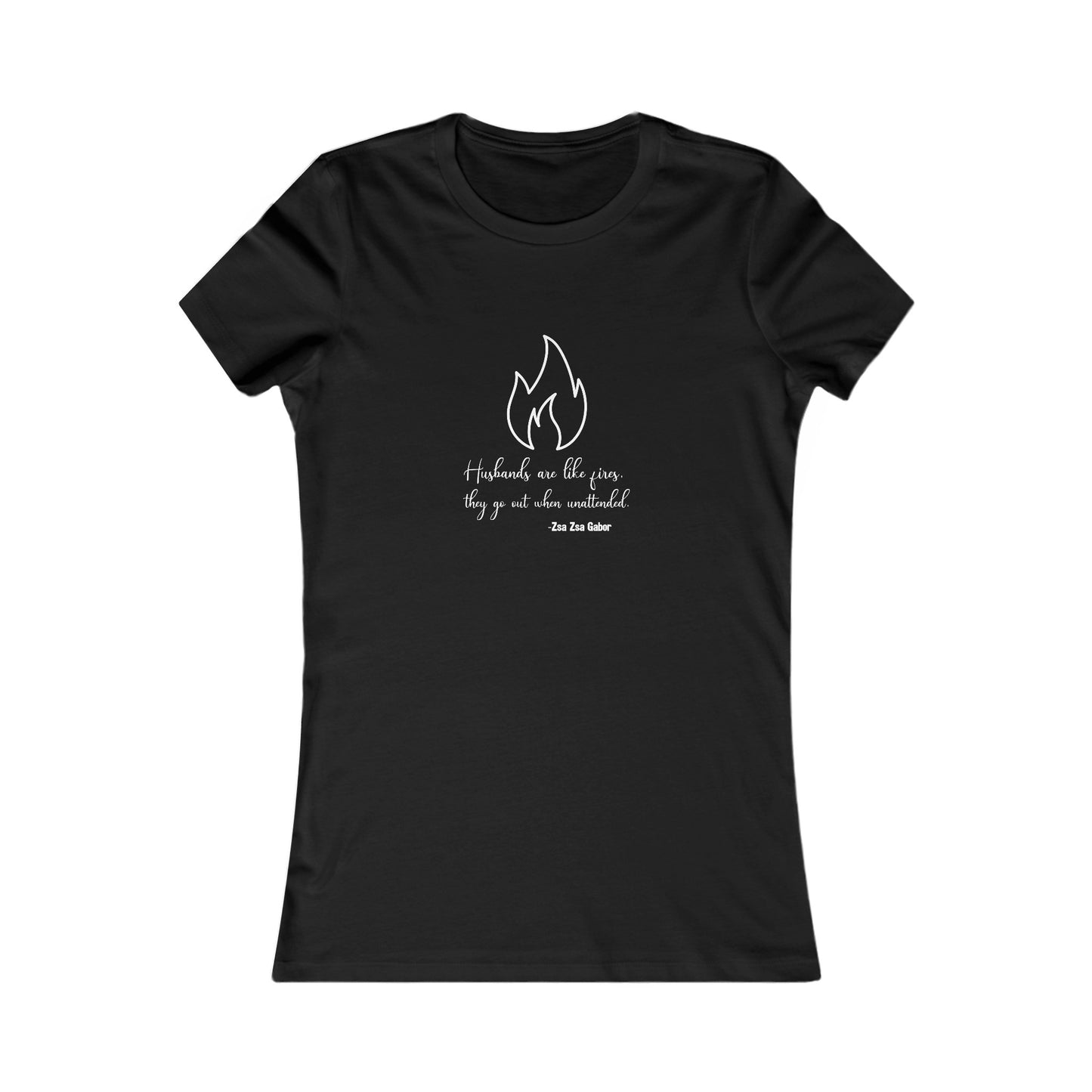 Fires Women's Fitted Tshirt (IM - White Logo) - Sweet Baby Jeez Teez