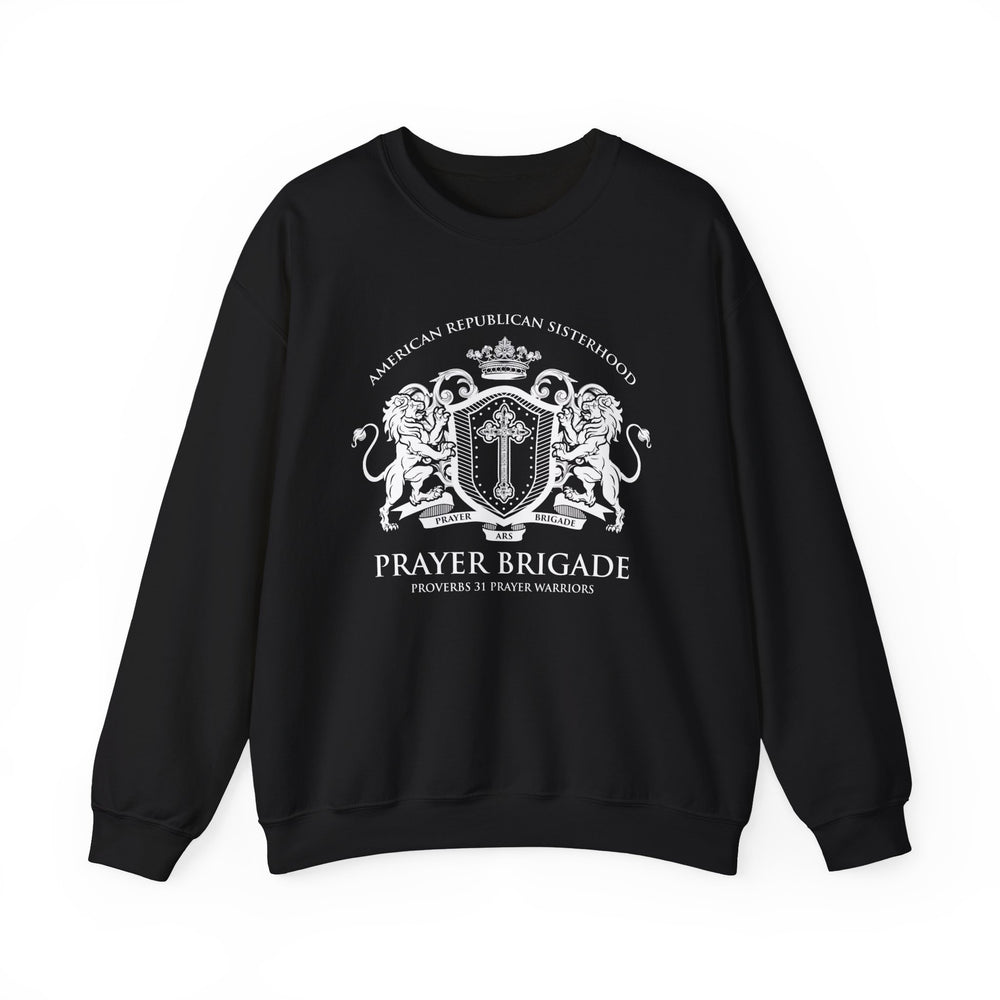 Prayer Brigade UUNISEX Sweatshirt - Scripture Inspired Design (White Logo)