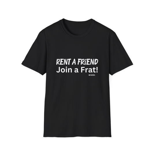 Rent a Friend Men's Tshirt (AGGIE - White Logo)