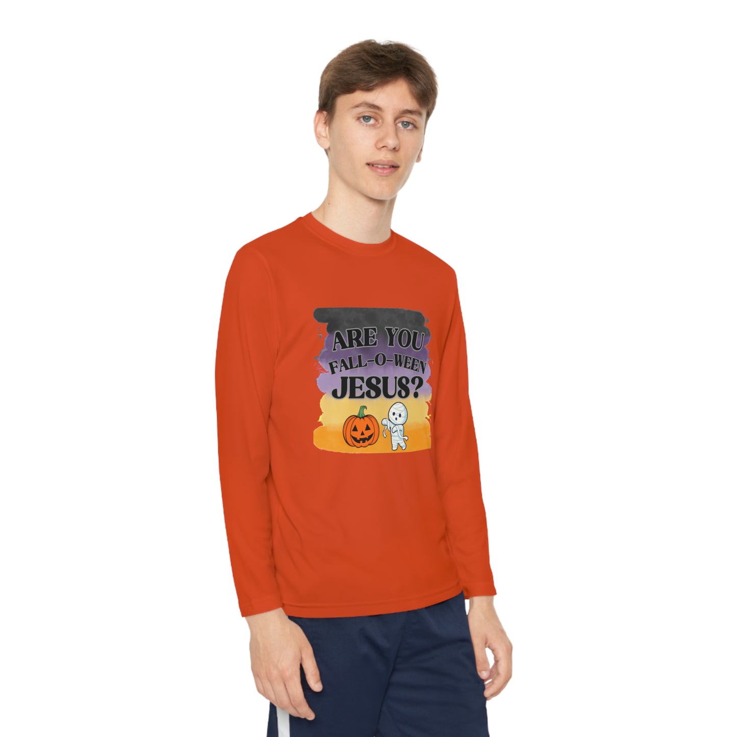 Fall-O-Ween Kids Unisex Long Sleeve Tshirt - Sweet Baby Jeez Teez