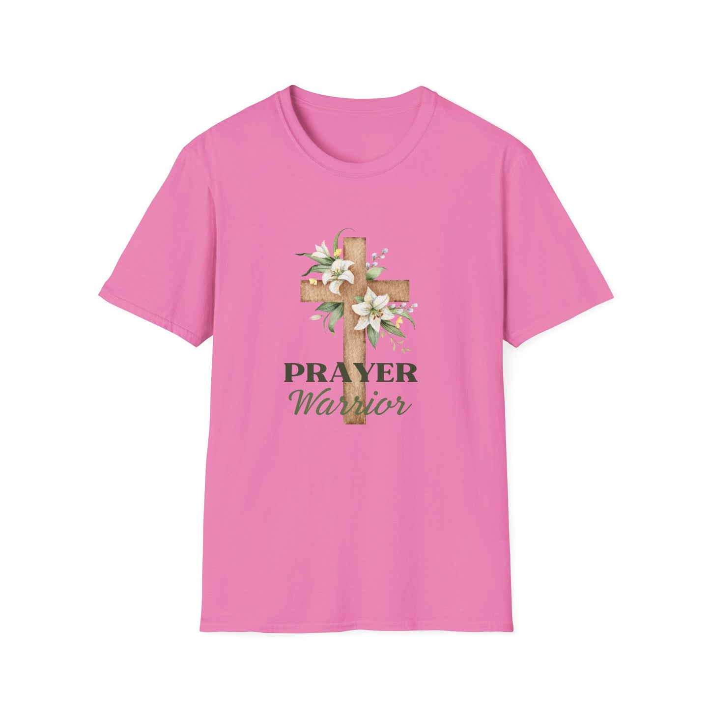 Prayer Warrior Women's Relaxed/Plus Tshirt (Lillies Logo)