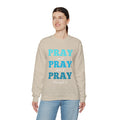 Pray On It Women's Relaxed Sweatshirt (Teals Logo) - Sweet Baby Jeez Teez