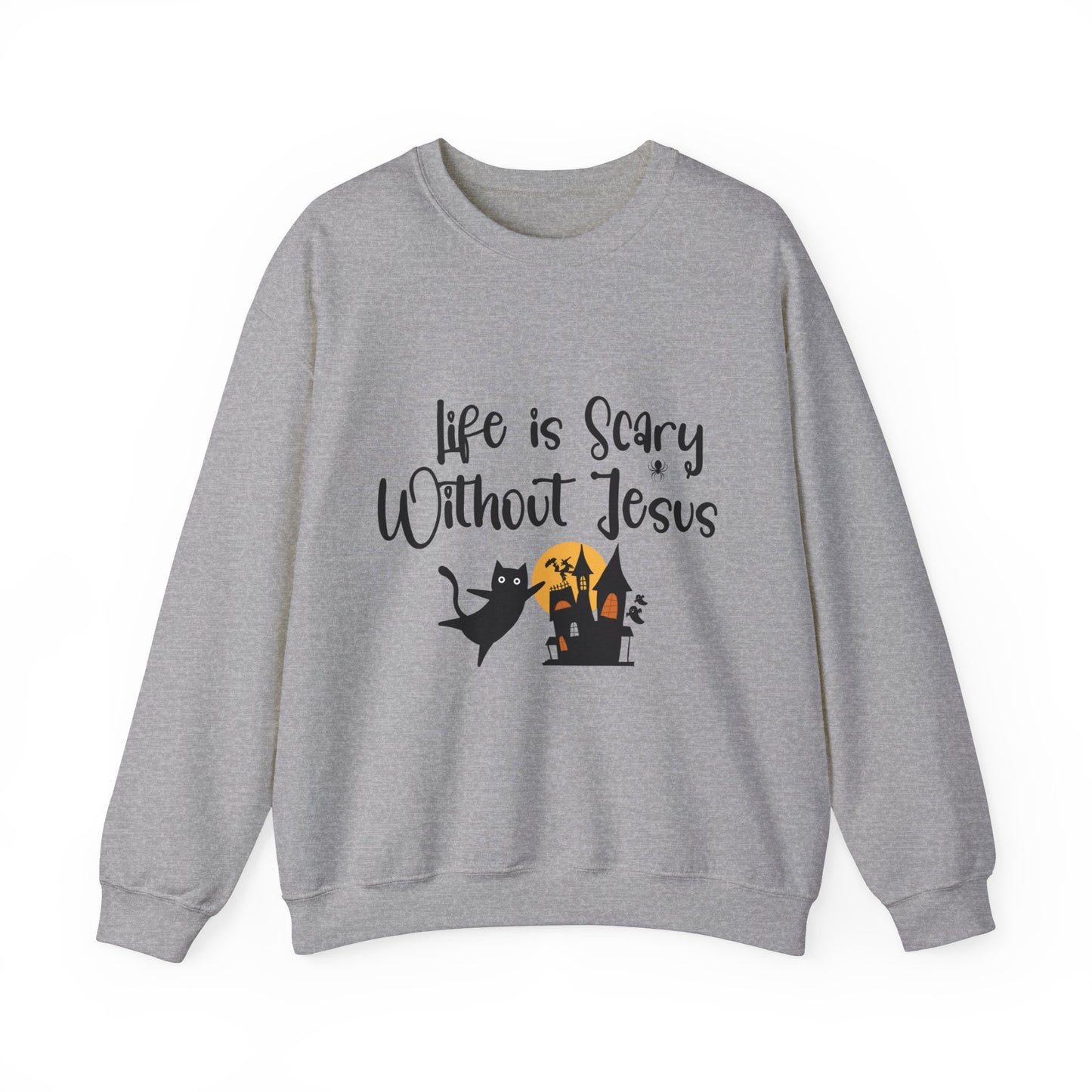 Life is Scary Women's Relaxed Sweatshirt - Sweet Baby Jeez Teez