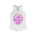 Mountains Women's Racerback Tank (Hot Pink Logo) - Sweet Baby Jeez Teez