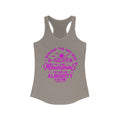 Mountains Women's Racerback Tank (Hot Pink Logo) - Sweet Baby Jeez Teez