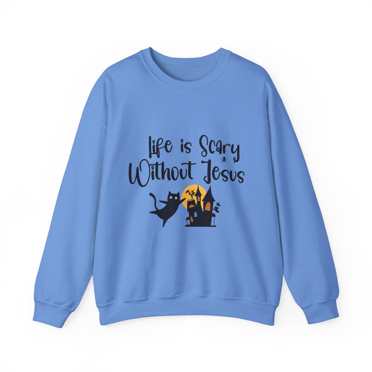 Life is Scary Women's Relaxed Sweatshirt - Sweet Baby Jeez Teez