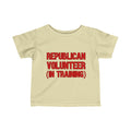 Republican Volunteer Unisex Toddler Tshirt (Red Logo) - Sweet Baby Jeez Teez